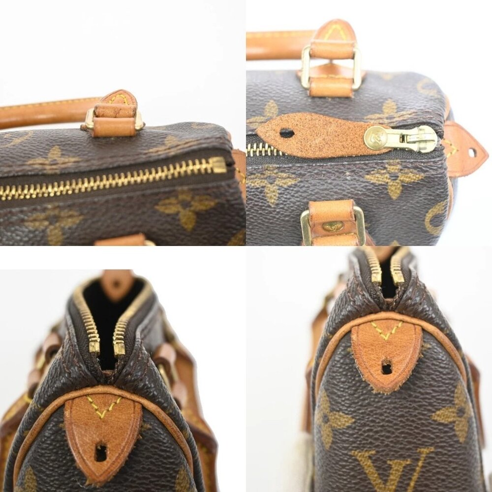 LOUIS VUITTON Mini Speedy Hand Bag Monogram Leather Brown M41534 20ZA037 - Picture 8 of 14